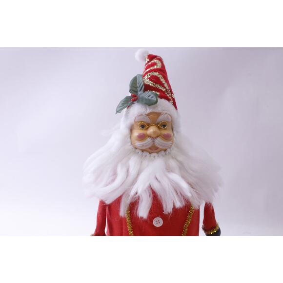 Santa Claus, Decorative Figure, 15 inches, Red Art Doll, Christmas, Winter, - Picture 2 of 3